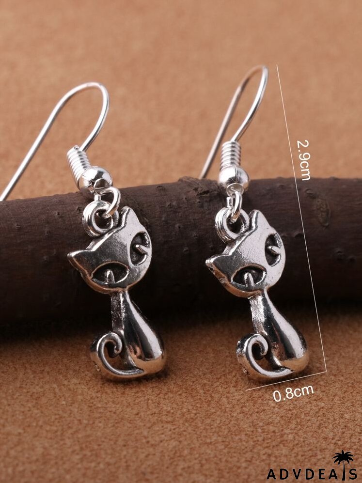 Animal Decor Drop Earrings