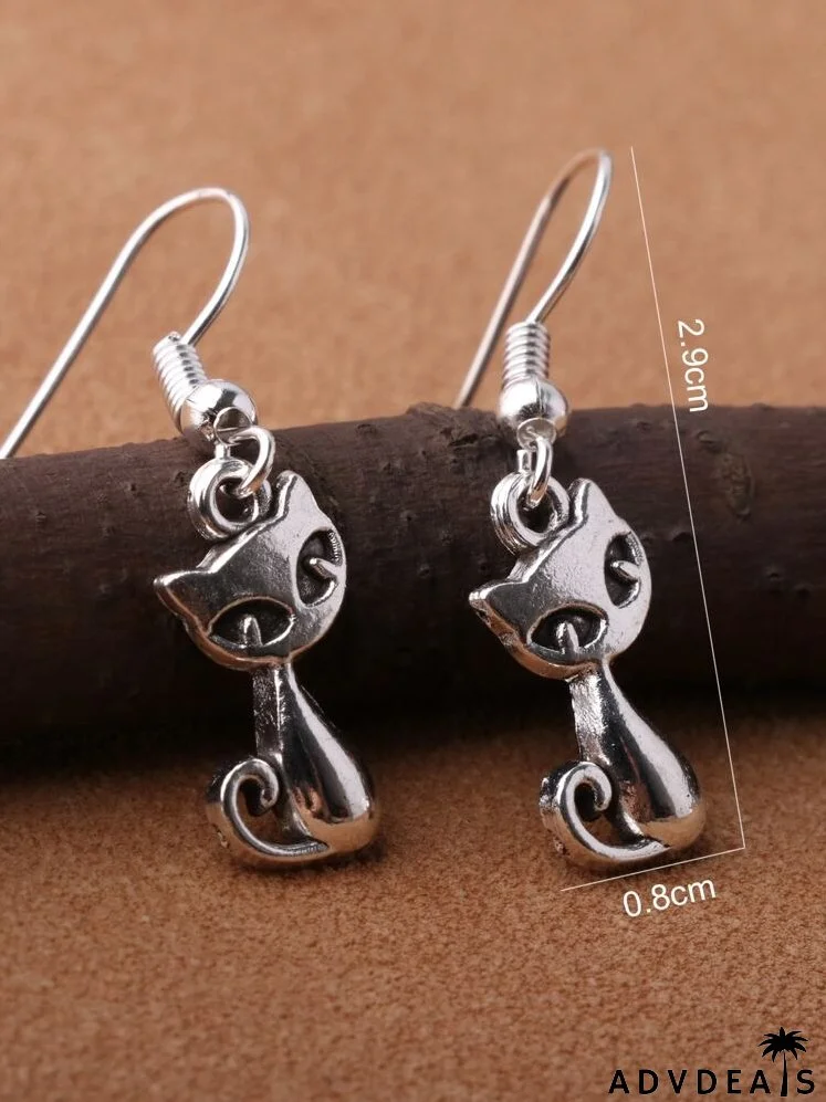 Animal Decor Drop Earrings