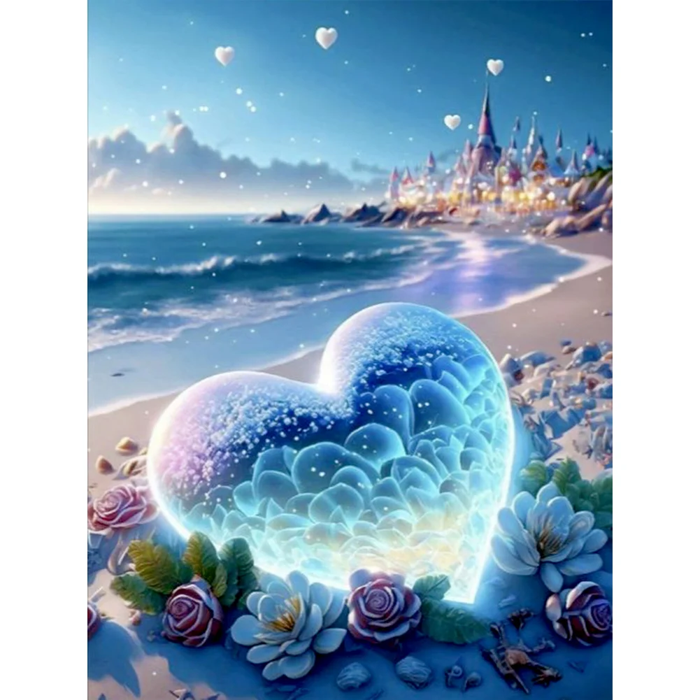 Diamond Painting - Full Round Drill - Dream Love Beach(Canvas|30*40cm)