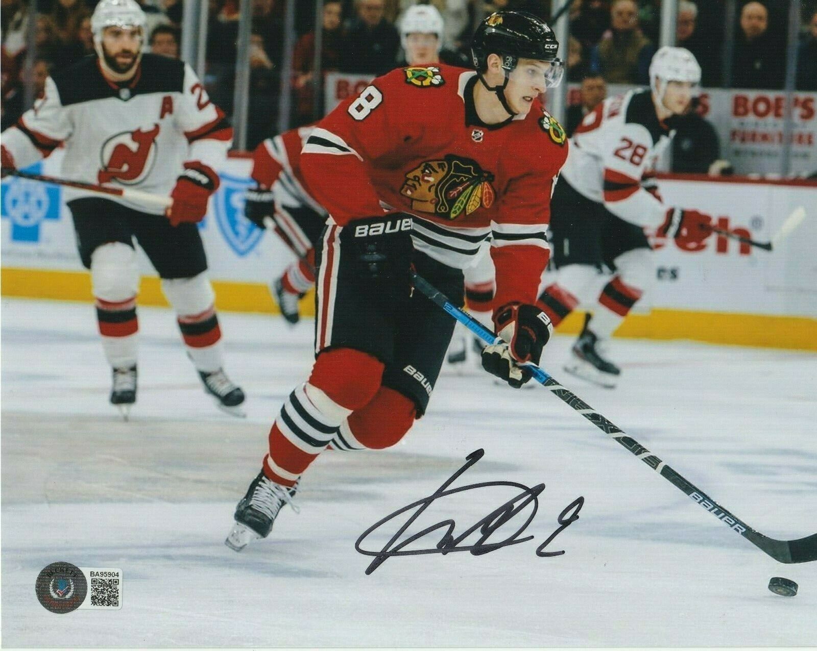 DOMINIK KUBALIK Signed Chicago BLACKHAWKS 8x10 Photo Poster painting w/ Beckett COA (BAS)