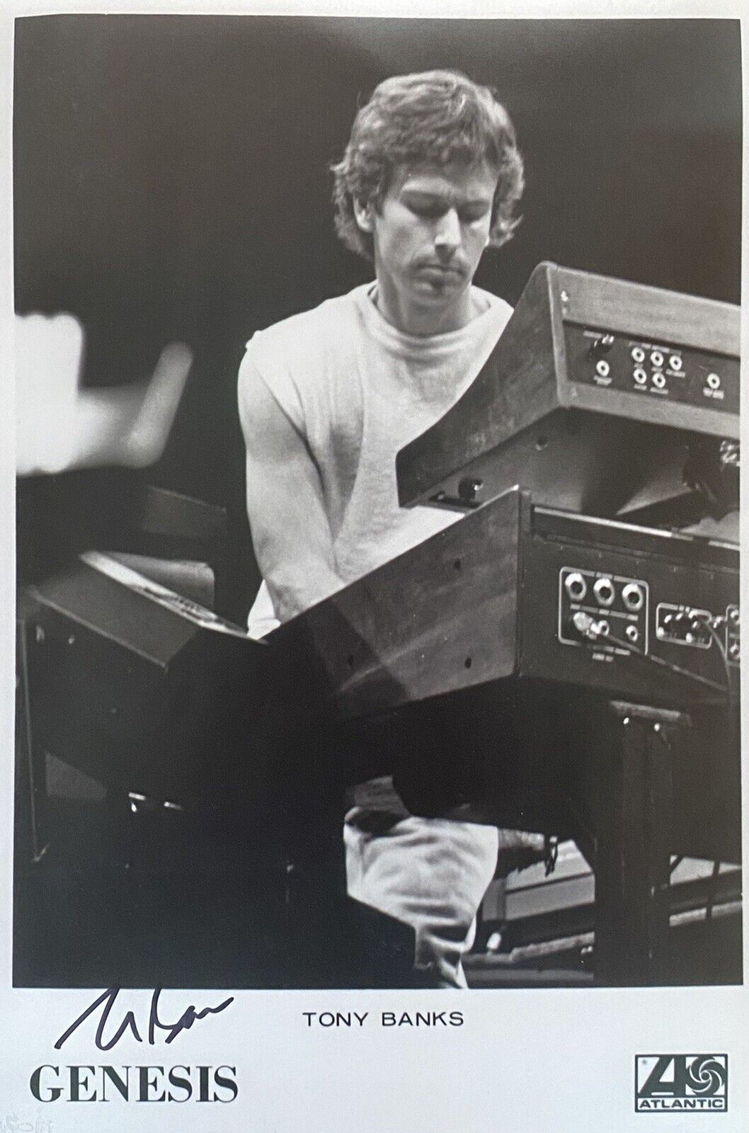 Tony Banks Genuine Hand Signed Genesis 12x8 Photo Poster painting