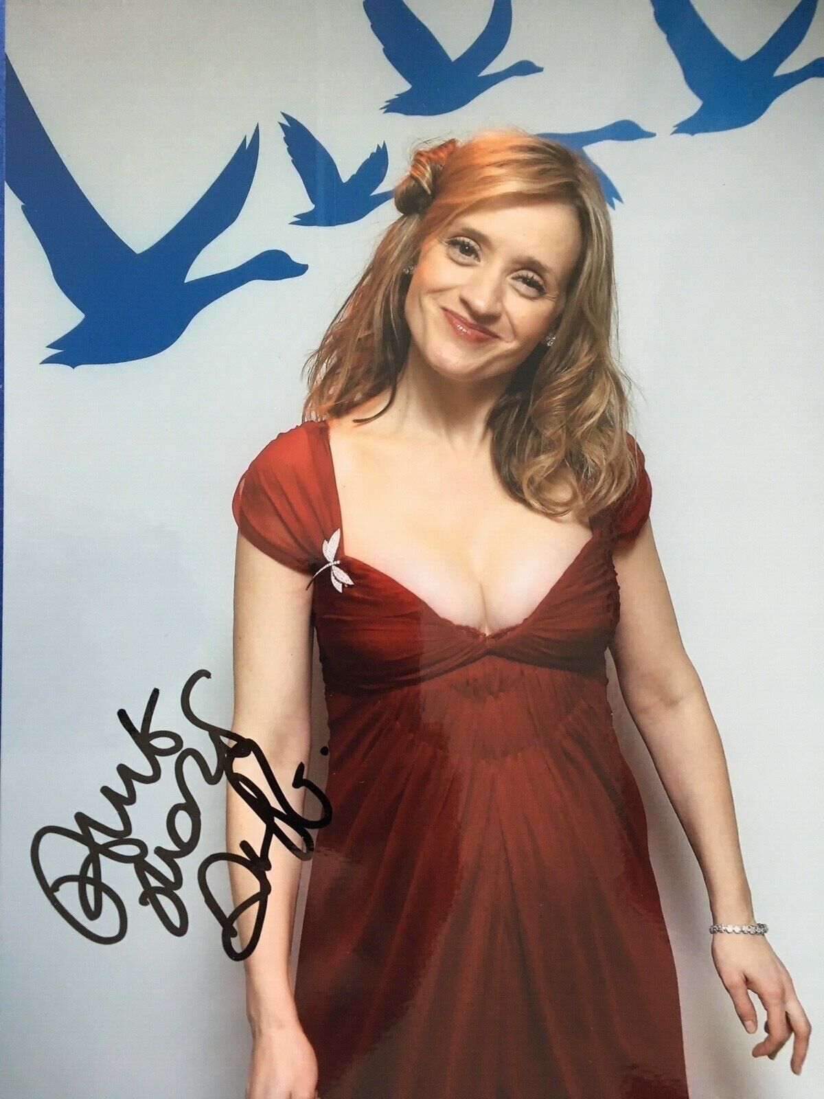 Anne Marie DUFF - SHAMELESS TV SERIES ACTRESS - SUPERB SIGNED Photo Poster paintingGRAPH