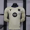 2025/2026 Long Sleeve Player Version Barcelona Away Football Shirt 1:1 Thai Quality
