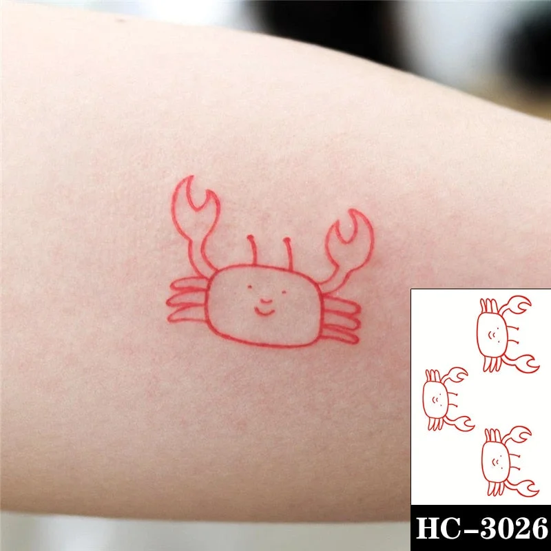 Waterproof Temporary Tattoo Sticker Cartoon Carousel Pattern Heart Moon Body Art Fake Tattoos Flash Tatoos Arm Ear for Men Women