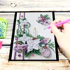 DIY Special Shaped Drills Christmas A5 Notebook Diary Book 50 Pages Notebook Kit