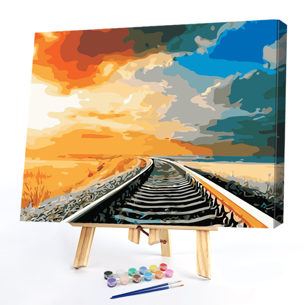 

40*50CM Paint By Numbers-Sky Railway, 501 Original