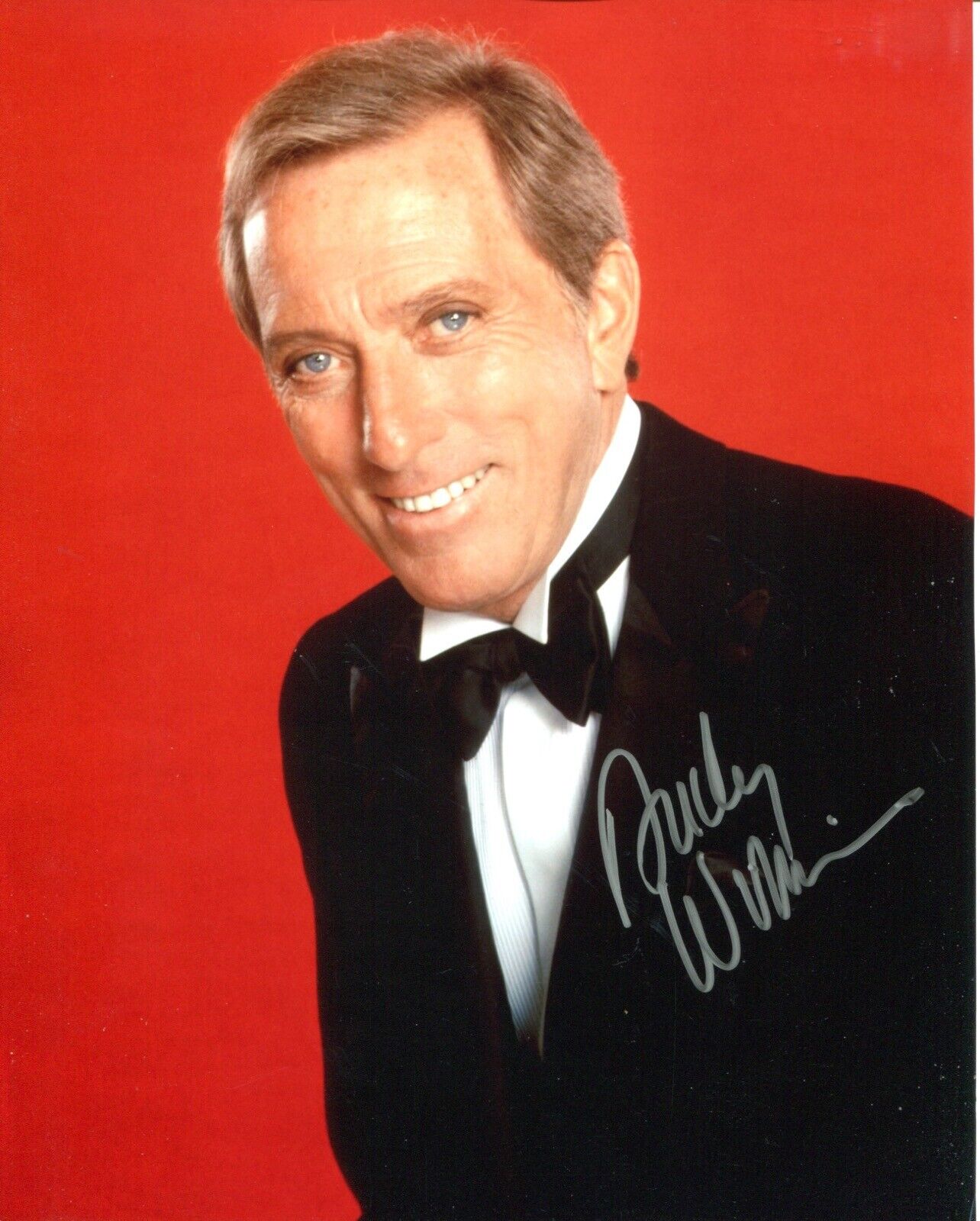 Trad Pop & Easy Listening singer Andy Williams signed 8x10 Photo Poster painting
