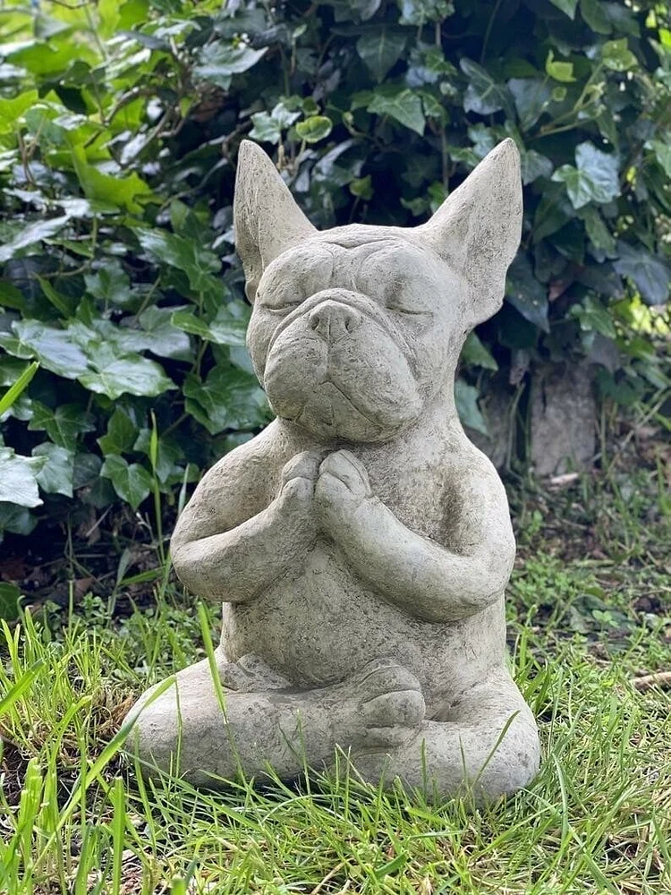 🔥Meditating Sitting French Bulldog, French Bulldog Decor, Bull Dog Ornament