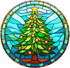 (Counted/Stamped) Christmas Tree - 18CT Cross Stitch 20*20cm/7.87*7.87in
