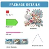 (US Local)Acrylic Special Shape Peacock 5D DIY Diamond Painting Dots Pendant for Window