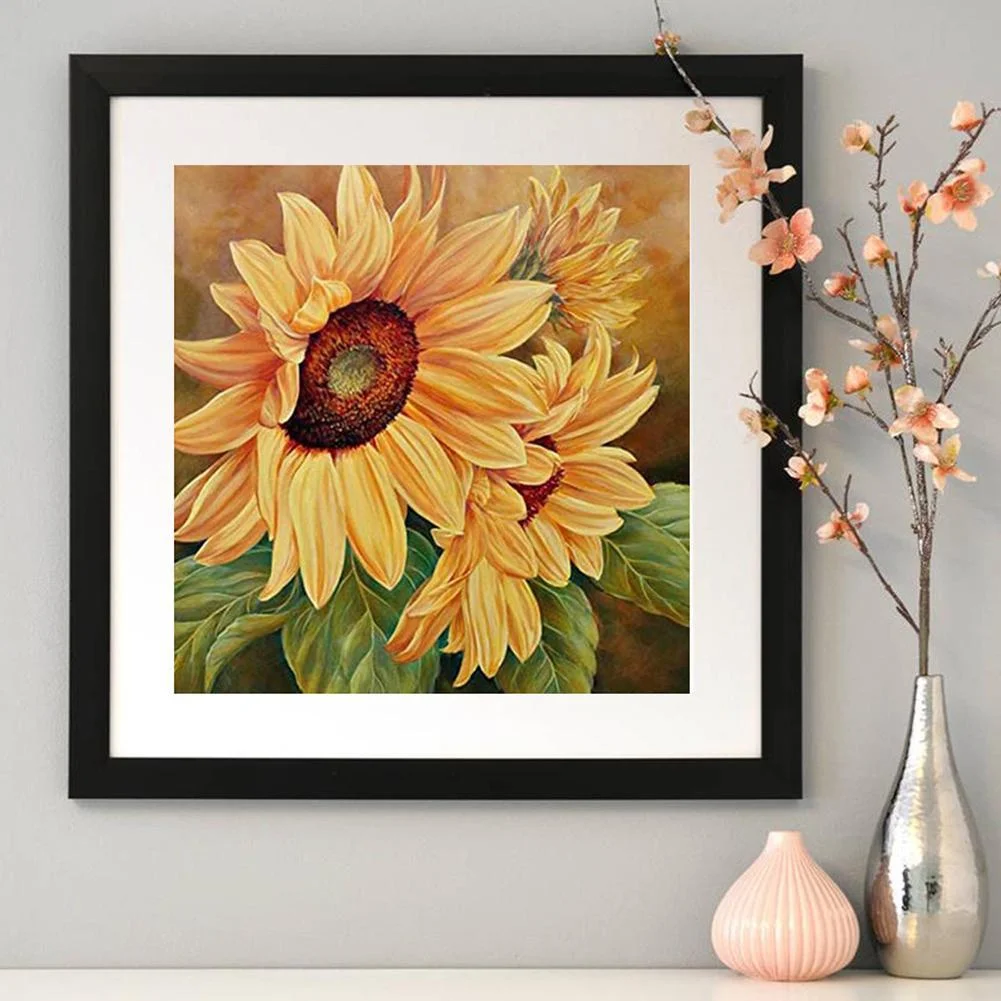 Diamond Painting - Full Round Drill - Sunflower(30*30cm)