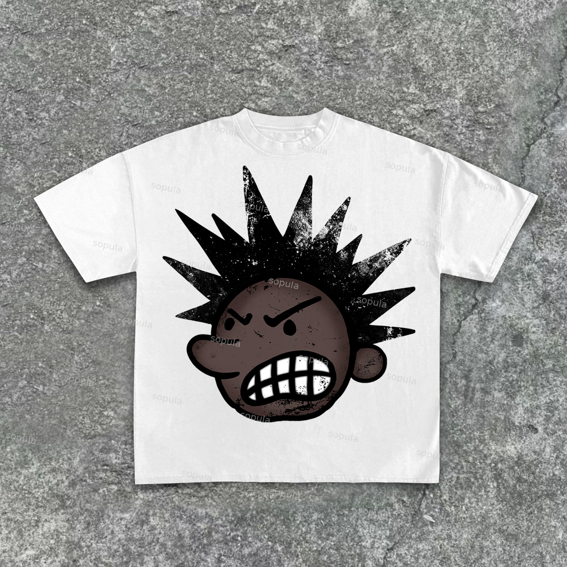 Tenth Series The Brain Explodes Graphic Cotton T-shirt - SOPULA