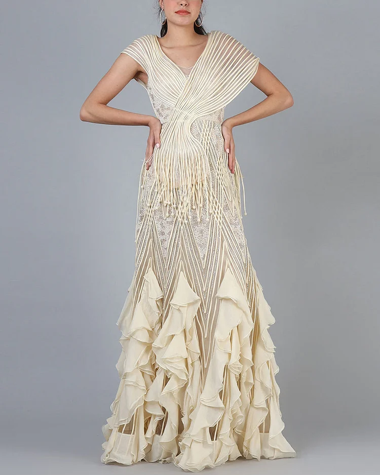 Ruffles Gown