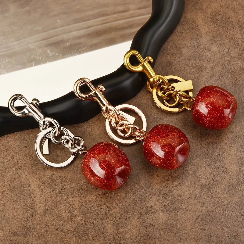 Cute Apple Alloy Women’s Bag Pendant Keychain