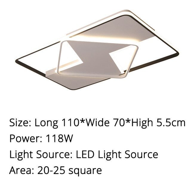 Living Room Ceiling  Lights  Dimmable For  Bedroom Kitchen Lustre Acrylic Lamp Surface Mounted Indoor Home Lighting Fixtures