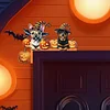 (US Local)Halloween Dog Diamond Art Door Right Angle Sign for Indoor Outdoor Wall