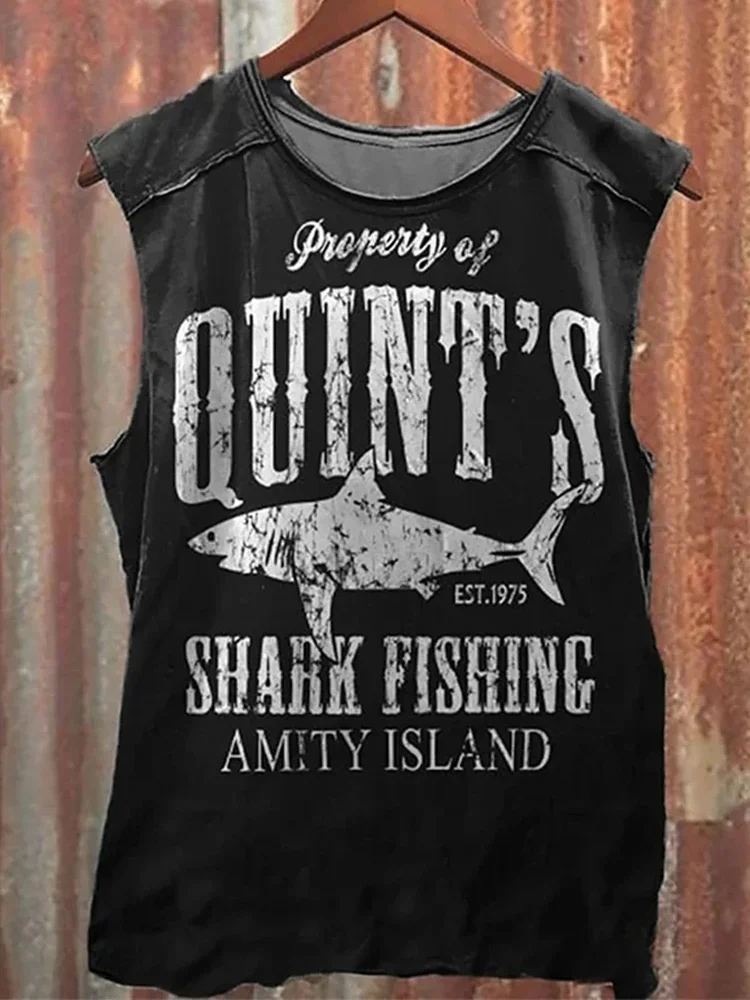 Comstylish Quint's Shark Fishing Amity Island Unisex Classic Tank Top