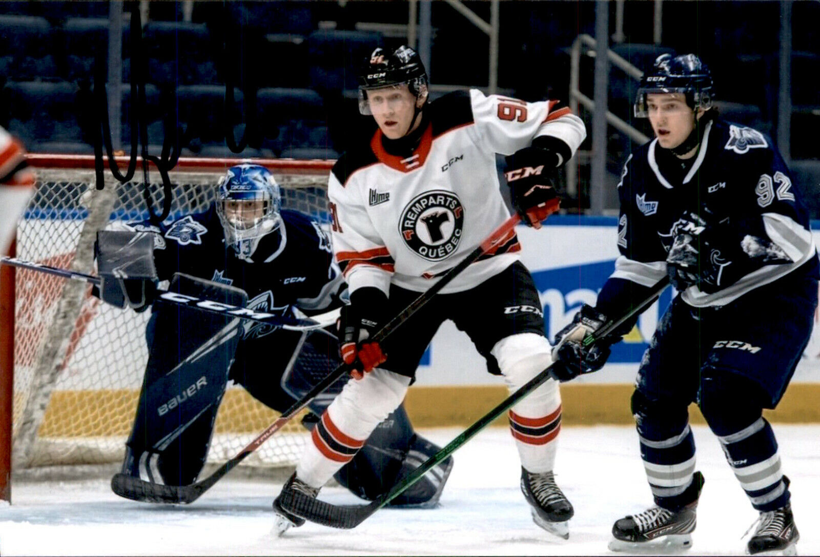 Nathan Gaucher SIGNED autographed 4x6 Photo Poster painting QUEBEC REMPARTS / NHL DRAFT 2022