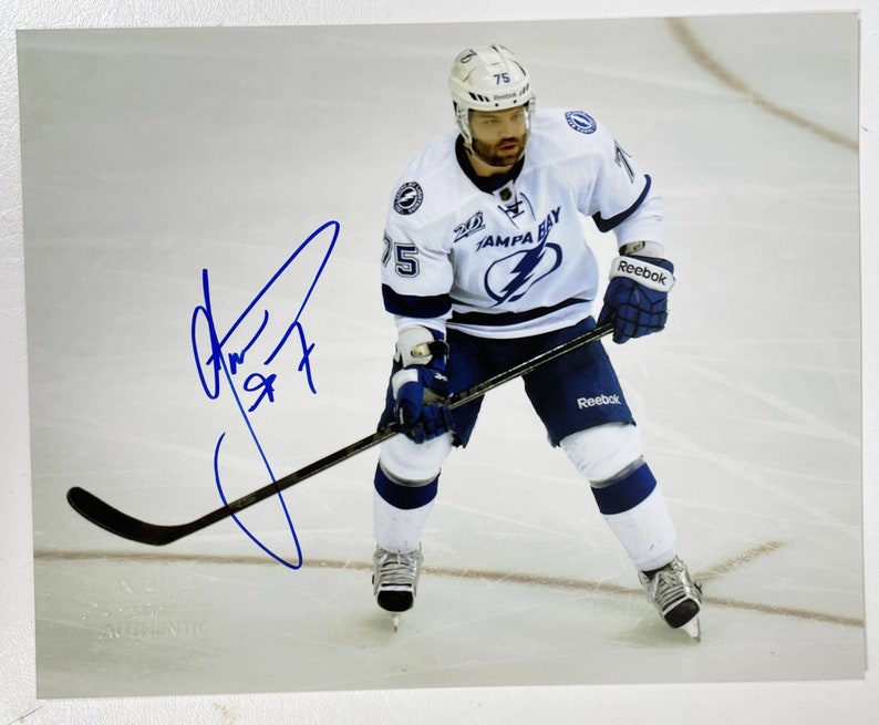 Radko Gudas Signed Autographed Glossy 8x10 Photo Poster painting Tampa Bay Lightning - COA Matching Holograms