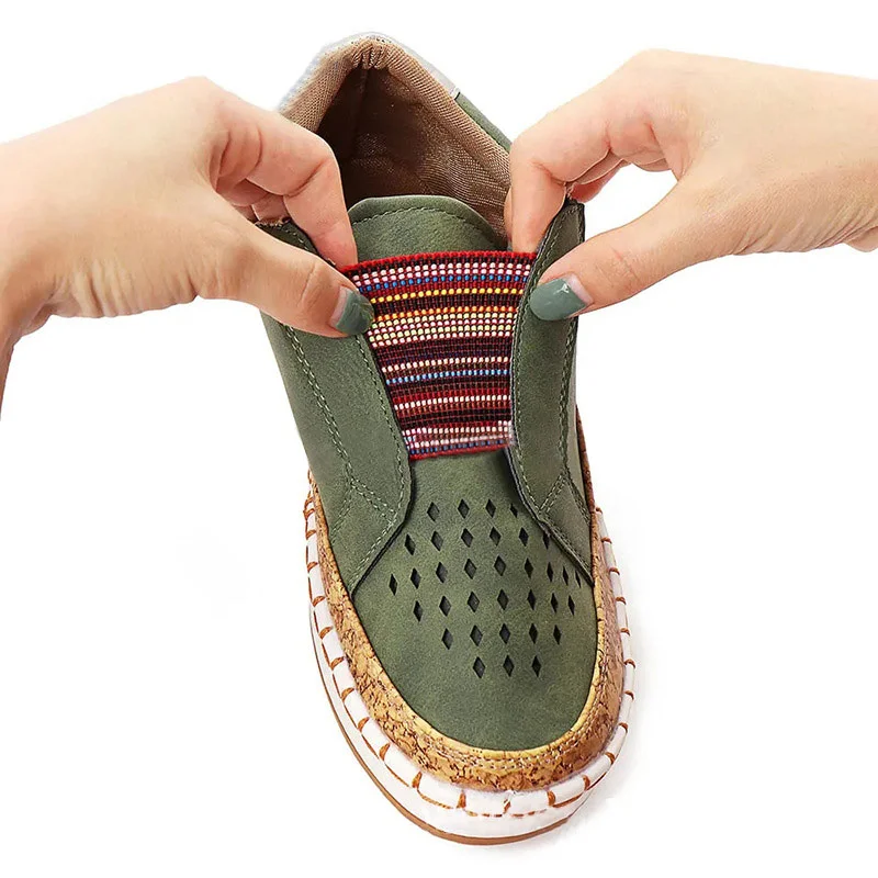 Women's Breathable Hollow Loafers Walking Casual Flats