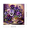 (US Only)Paint By Numbers Kit On Canvas DIY Oil Art Phalaenopsis Picture Decor40x40cm