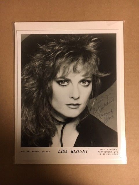 Lisa Blount Officer & A Gentleman Signed 8x10 Photo Poster painting COA