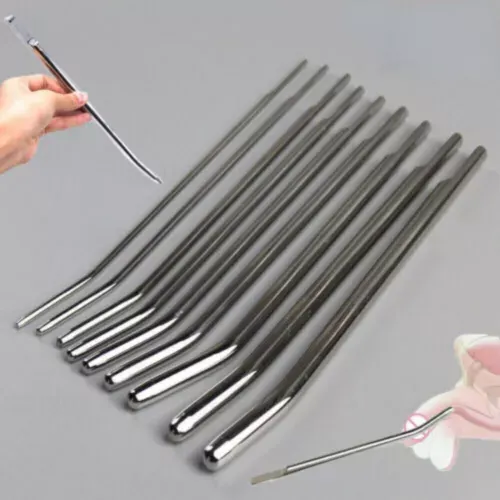 pornhint Pornhint Men 3-12mm Stainless Steel Penis Dilator Plug Urethral Insert Dicks Stretcher Libido