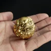 Pure Brass Lucky Pixiu Adult Fingertip Toy Health Ball Hand-Held Fitness Ball Portable Turntable Decompression Desk Toy, Suitable For Office/Thinking/Learning