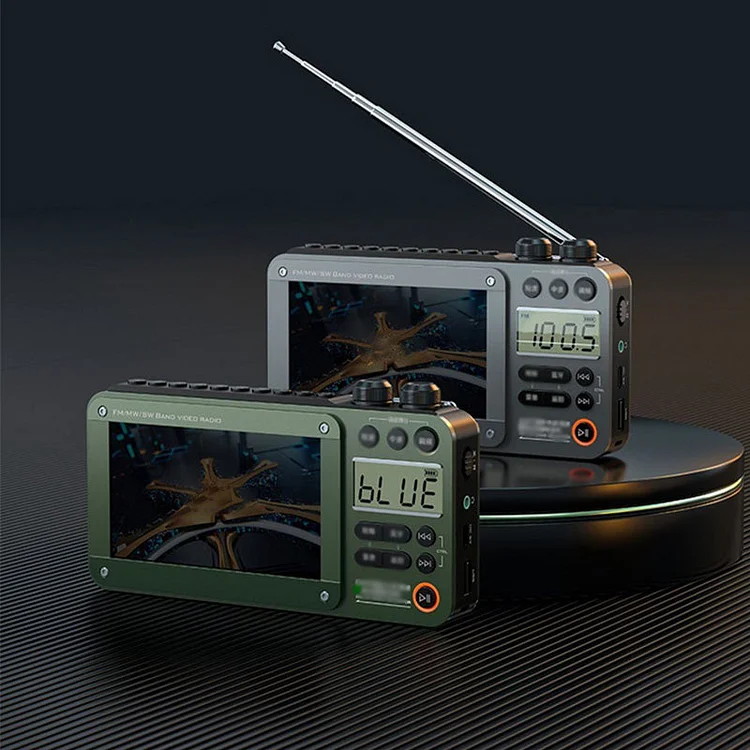 Radio vidéo de poche Bluetooth haut de gamme à bande large