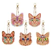 >SALE<5pcs DIY Rhinestone Pendant Handmade Bag Pendant Keyring Jewelry (Fairy Cats)