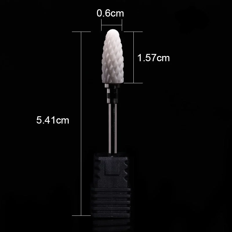 Nail Drill Bits Ceramic Milling Cutter Manicure Electric Nail Files Grinding Bits Mills Cutter Burr Pedicure Nail Art Tools-Nail Inspo