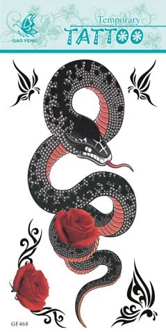 27 designs Waterproof Temporary Tattoo Sticker tiger dragon hawk snake for men tatto stickers flash tatoo fake tattoos Body Art