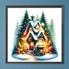(50*50cm)Christmas House - Full Round Drill Diamond Painting