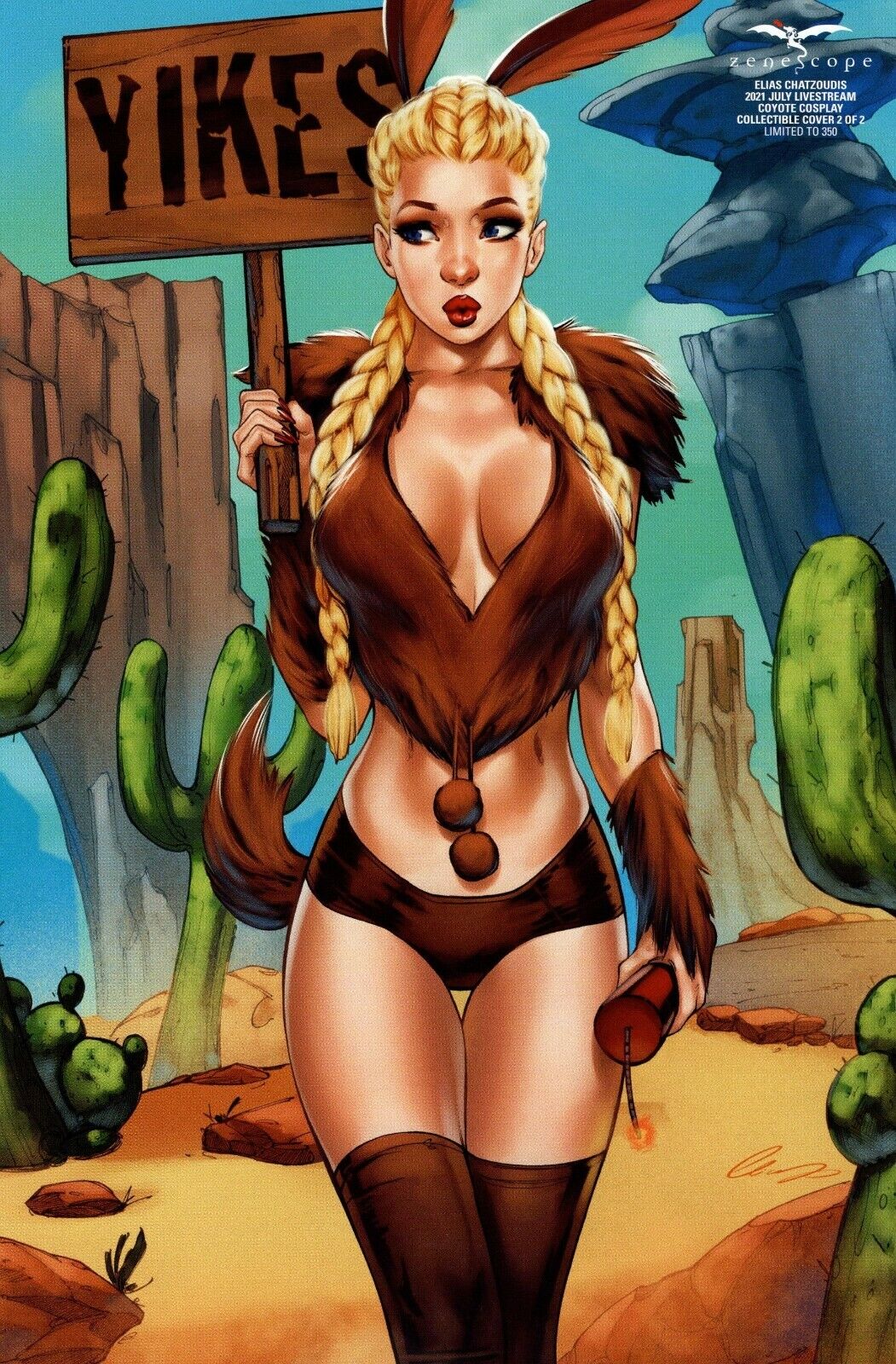 ROBYN HOOD VOODOO DAWN COYOTE COSPLAY COLLECTIBLE COVER LTD TO 350