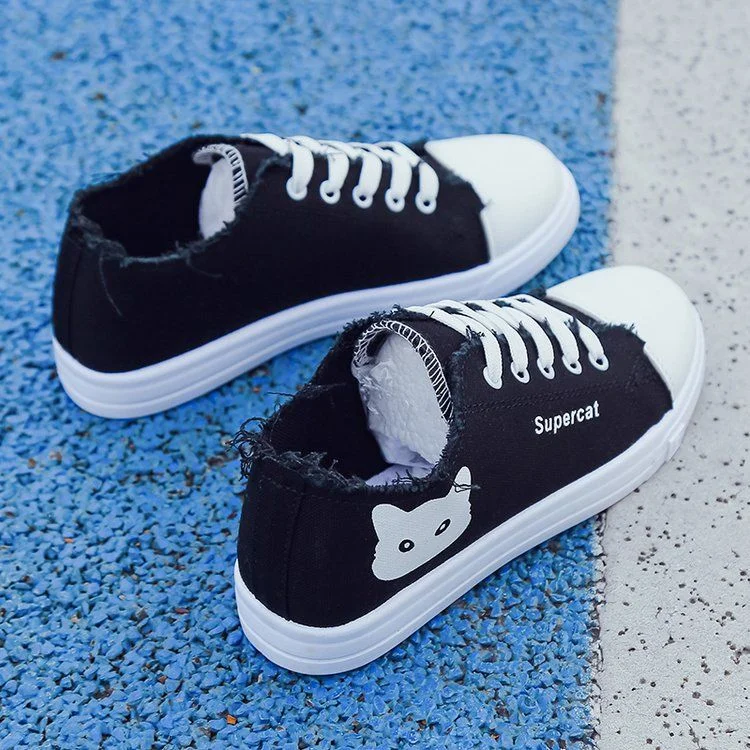 2021 New Women Casual Shoes Lace Up Ca	nvas Loafers Summer Soft Breathable Shoes Student Girl Lightweight Ladies Sneakers