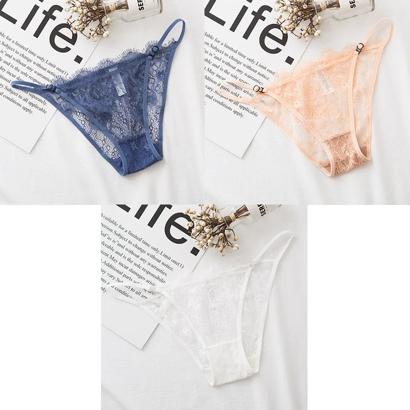 3pcs Sexy Briefs Lace Panties For Woman Underwear Briefs Hot Sale Female Breifs Underwear For Woman Panties Sexy Ladies Briefs