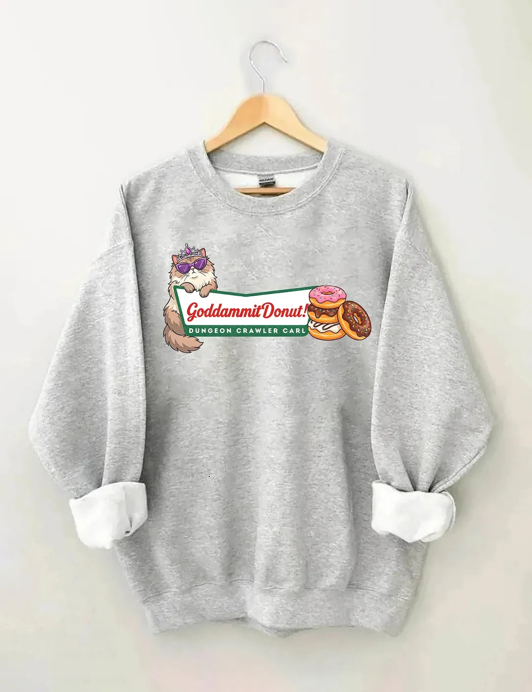 Goddammit Donut Dungeon Crawler Carl Sweatshirt