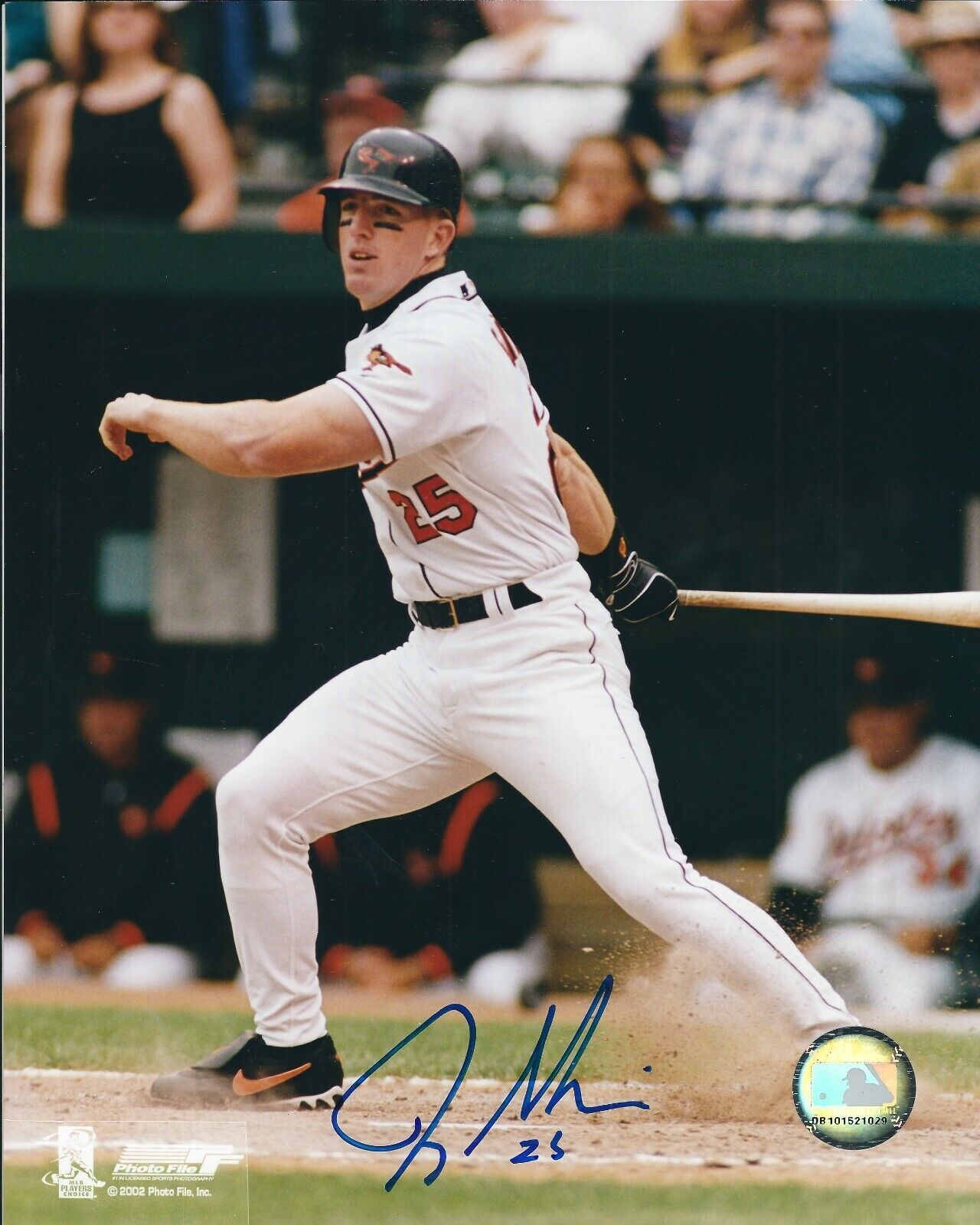 Signed 8x10 JAY GIBBONS Baltimore Orioles Autographed Photo Poster painting - COA