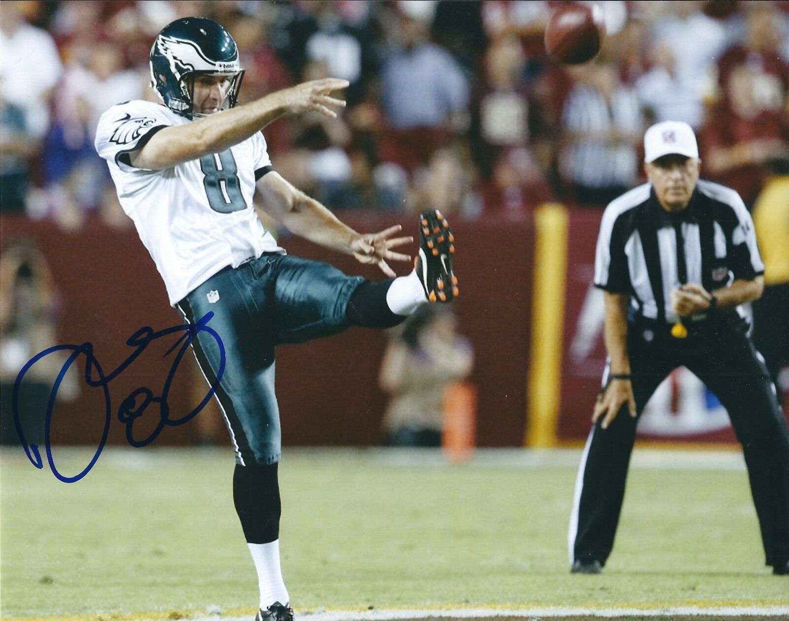 Autographed DONNIE JONES Philadelphia Eagles 8x10 Photo Poster painting w/COA