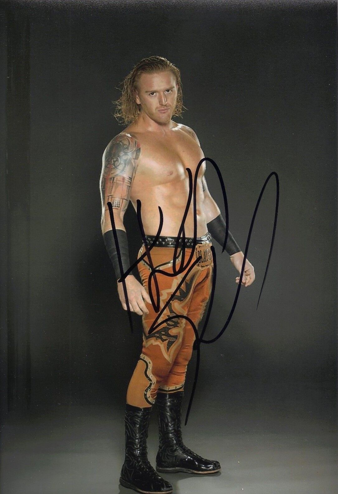 Heath Slater Signed 12X8 Photo Poster painting WWE WWF UFC Genuine Signature AFTAL COA (7133)