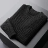 Winter Faux Wool Round Neck Sweater