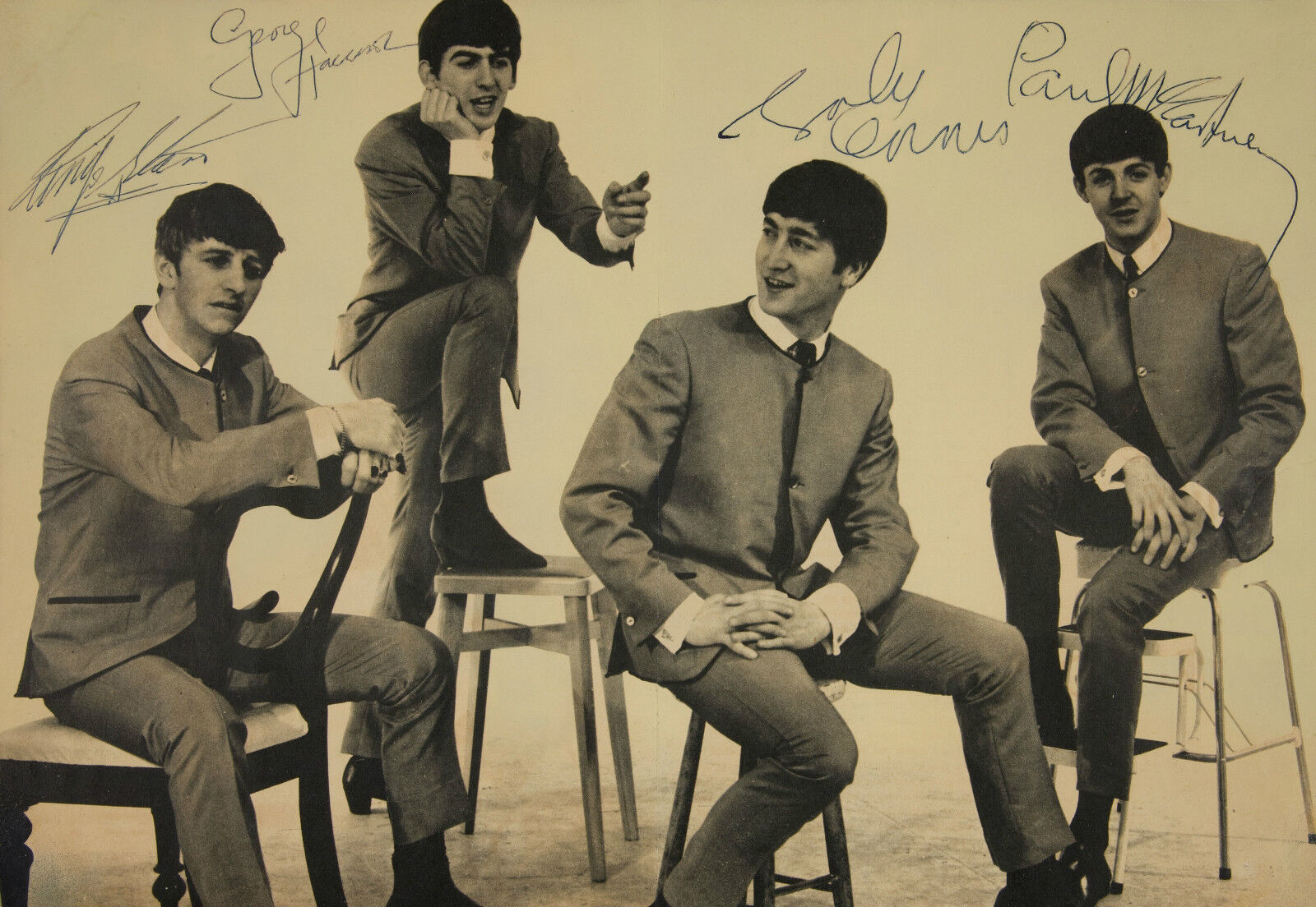 THE BEATLES - Signed Photo Poster paintinggraph - Pop / Rock Band / Musicians - preprint