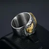 1pc 316L Stainless Steel Prayer Hand Cross Ring For Men, Party Jewelry