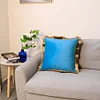 Velvet Golden Tassels Plush Home Living Creative Cushion Pillow Cover