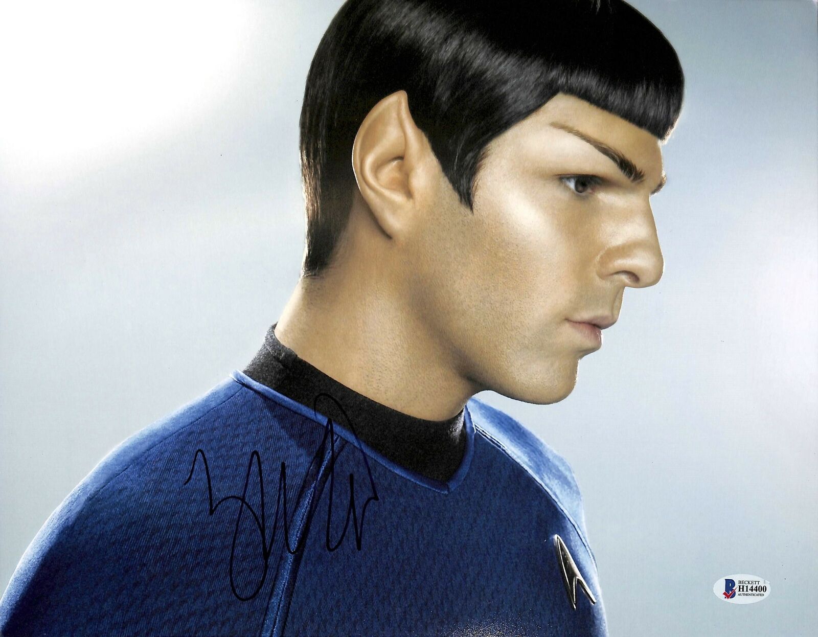 Zachary Quinto Star Trek Authentic Signed 11x14 Photo Poster painting Autographed BAS #H14400