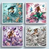 (Multi-Style)Top Hat Lady-Partial Special Shaped Diamond Painting 30*30CM
