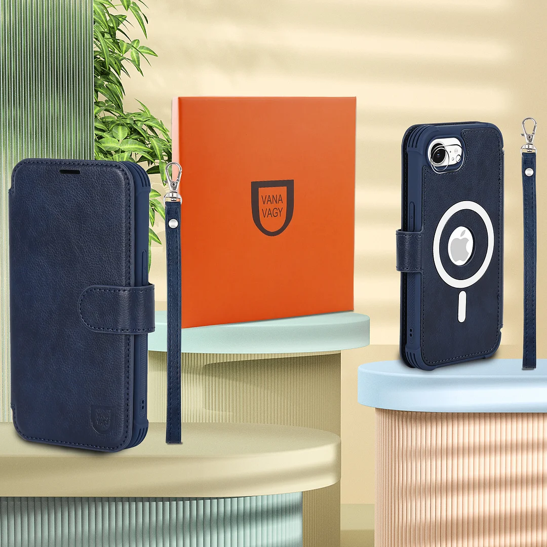 VANAVAGY Compatible for iPhone 16e Wallet Case for Magsafe Wireless Charging