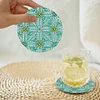 8pcs/set Diamond Painting Mandala Coaster Cup Cushion Home Decor