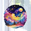 Diamond Painting Acrylic Single-Sided Coloured Clouds Starry Sky Hanging Pendant
