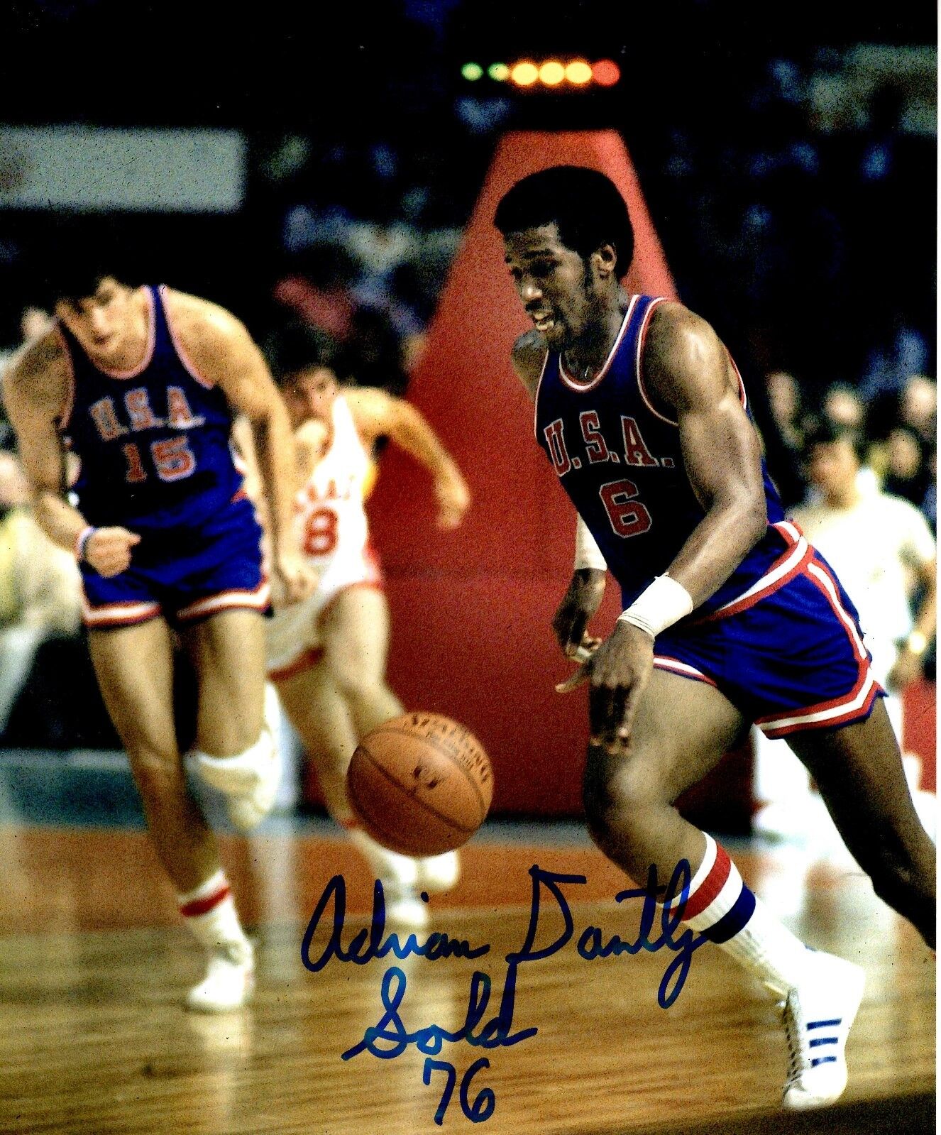 Signed 8x10 ADRIAN DANTLEY USA GOLD Autographed Photo Poster painting w/COA